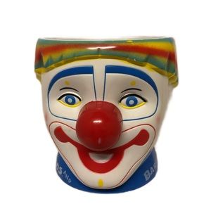 Ringling Bros Barnum  & Bailey Circus Happy Clown Rainbow Plastic Mug Cup